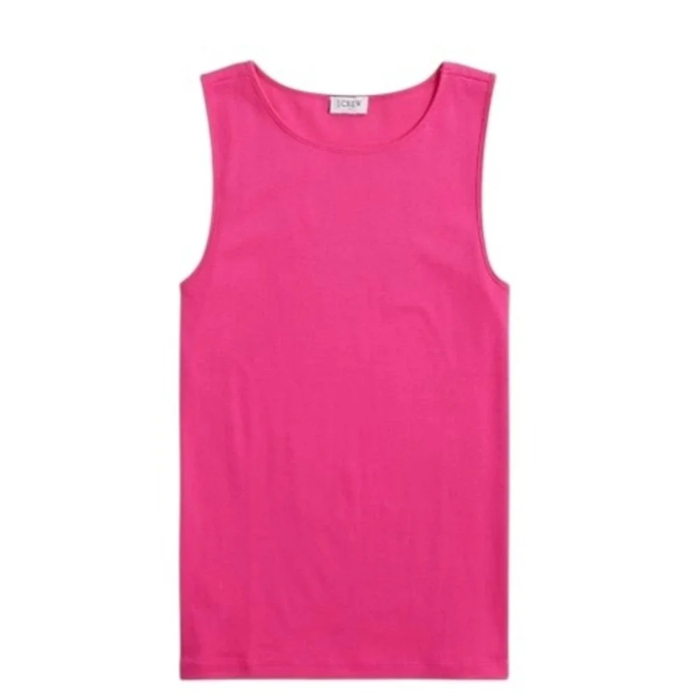 J. Crew Shell Tank Top Size L Sweet Fuchsia Sleeveless‎ Pullover Casual NWT